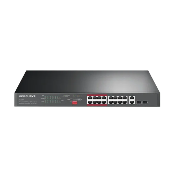 MERCUSYS MS118CP 16-Port Unmanaged Rackmount POE Switch